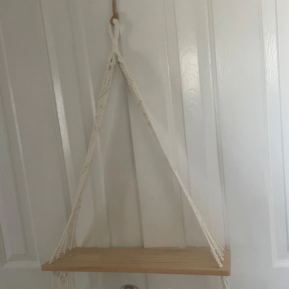 Wooden Floating Hanging Shelf